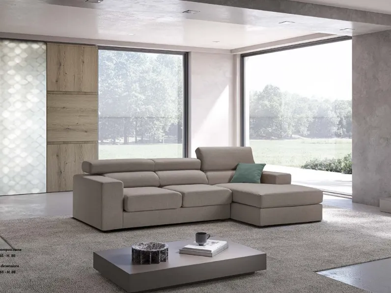 Divano Froll 259 x 165 di Exc� in stile moderno a prezzo Outlet