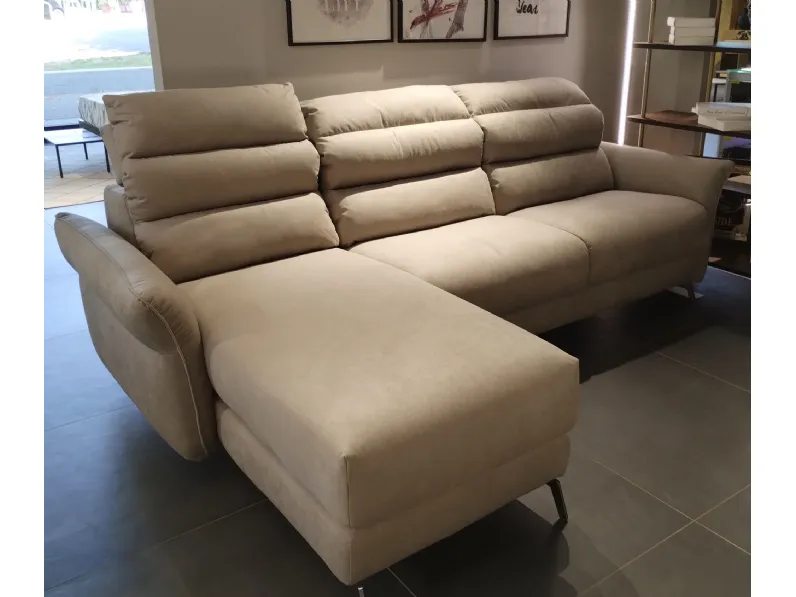 Con penisola Mod.tenero Aerre salotti a PREZZO OUTLET scontato del 50%