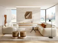 Divano design tessuto Susa di Le comfort con sconto del - 32%