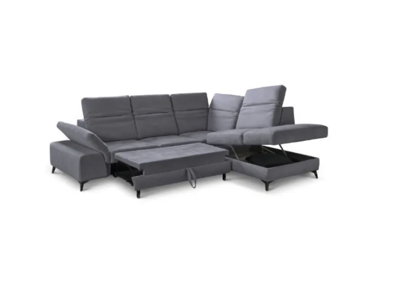 Divano da 4 posti modello Divano letto con contenitore di Md work scontato