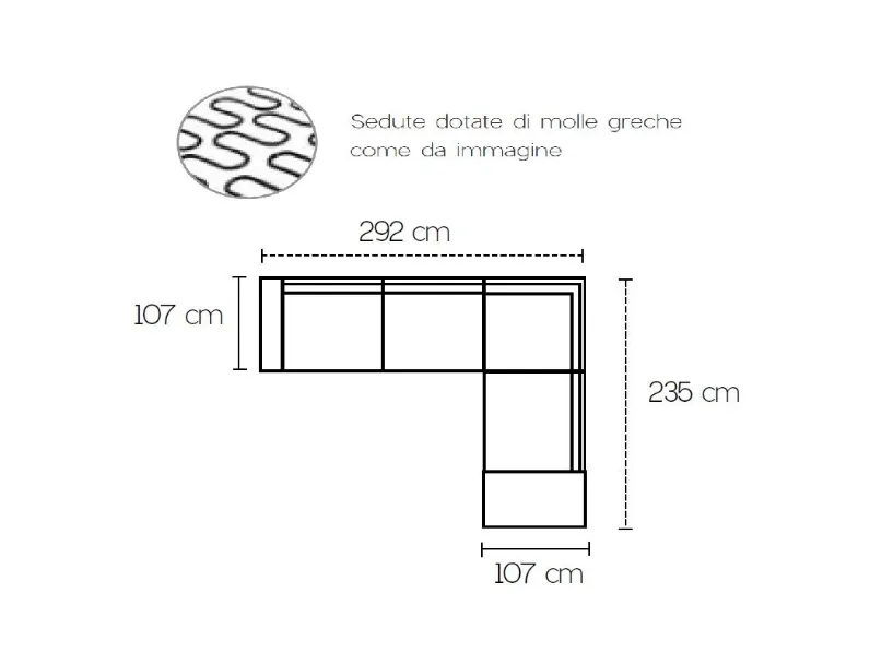 Divano letto con contenitore in Tessuto Md work a prezzo scontato