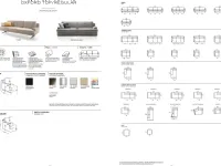 Divano in Tessuto stile design modello Oxford scontato - 30%
