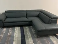 Divano in Pelle stile moderno modello Martine scontato - 50%
