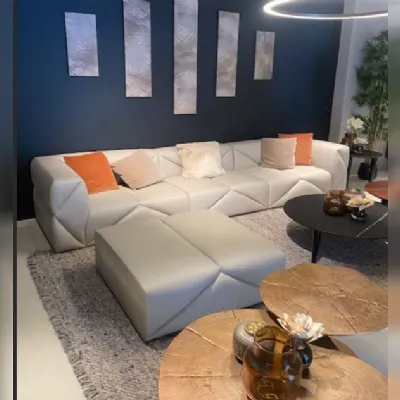 Divano Divano completo luxury italian pelle di Md work in stile design in Offerta Outlet