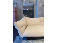 Divano Moncloud cm 4400 tessuto look corda 102 tessuto in misto piuma  Cassina in Offerta Outlet