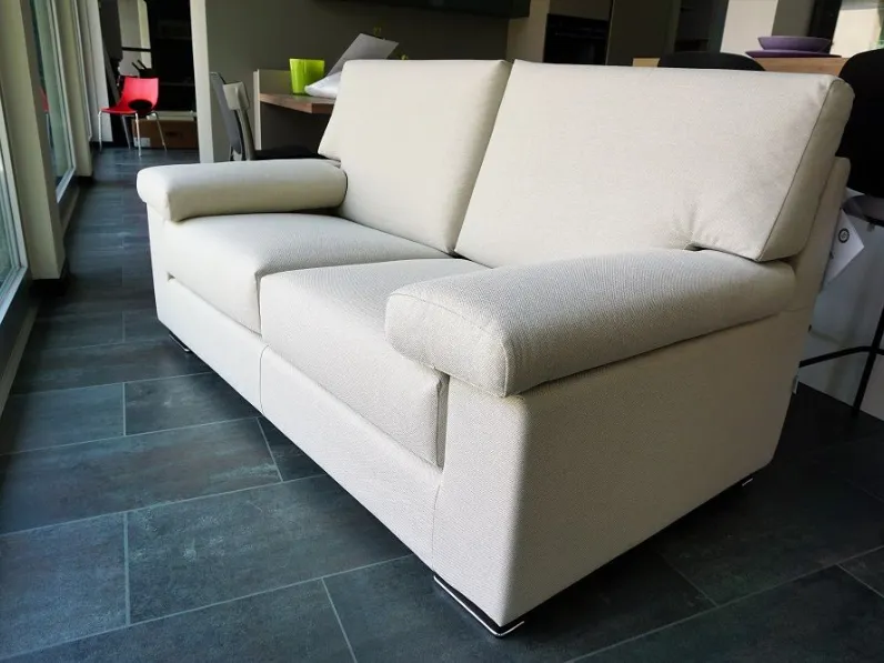 Divano lineare Dallas Morbidline salotti in Offerta Outlet a soli 800