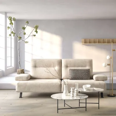 Divano Dalton tessuto in poliuretano  Samoa in Offerta Outlet