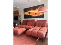 Divano Con penisola modello Dance di Nicoletti home con forte sconto