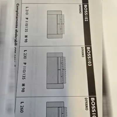 Divano Lineare Boss Samoa a 1850 Euro