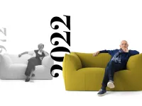 Divano design tessuto Le bambole lba2 bibambola di B&b italia con sconto del - 37%