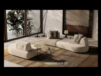 Divano design tessuto Lotus di Doimo salotti con sconto del - 35%