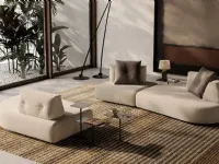 Divano design tessuto Lotus di Doimo salotti con sconto del - 35%