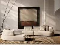 Divano design tessuto Lotus di Doimo salotti con sconto del - 35%