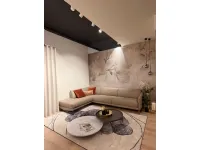 Divano Divano angolare asolo in Pelle Pianca a prezzo ribassato