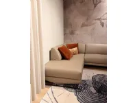 Divano Divano angolare asolo in Pelle Pianca a prezzo ribassato