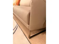 Divano Divano angolare asolo in Pelle Pianca a prezzo ribassato