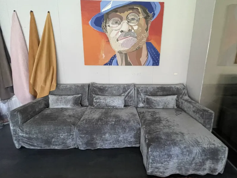 Divano in Tessuto stile design modello Divano ciniglia scontato - 65%