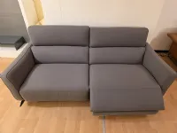 Divano in Pelle stile design modello Divano fusion 3 posti scontato - 50%
