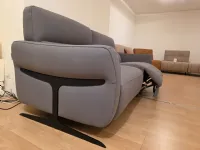 Divano in Pelle stile design modello Divano fusion 3 posti scontato - 50%