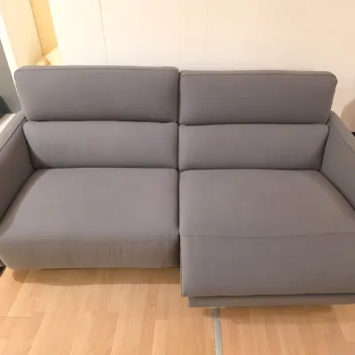 Divano in Pelle stile design modello Divano fusion 3 posti scontato - 50%