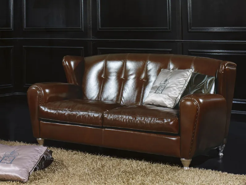 Divano Lineare Divano in pelle diversi colori  london Md work in Offerta Outlet a 3990 Euro