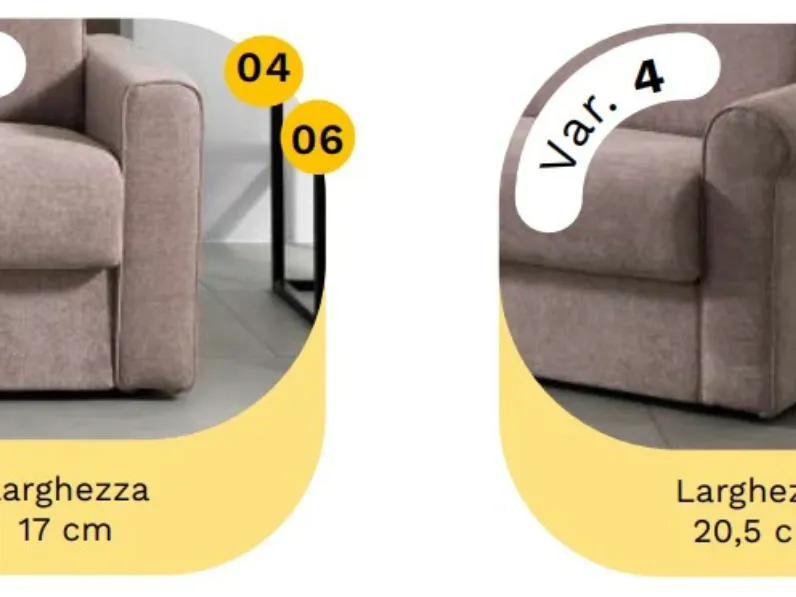Divano Letto modello Divano letto hoppio di Hopplà a prezzi convenienti