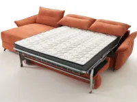 Divano moderno tessuto Divano letto palermo con penisola di Hoppl� con sconto del - 40%