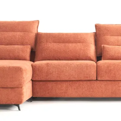 Divano moderno tessuto Divano letto palermo con penisola di Hoppl� con sconto del - 40%