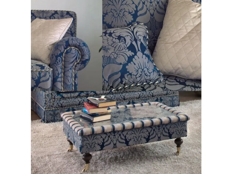 Divano  tintoretto luxury  tessuto in misto piuma  Md work a prezzo Outlet