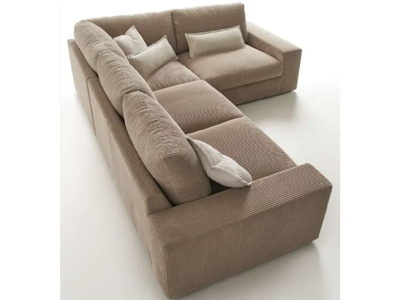 Divano moderno tessuto Divano zenith angolare di Hoppl� con sconto del - 40%