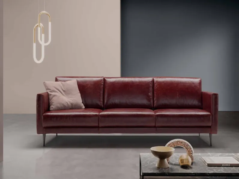 Divano lineare Divano zonda italia in pelle diverse colorazioni Md work: con uno SCONTO ESCLUSIVO del 45%