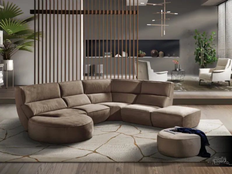 Divano design tessuto Eax p175 di Md work con sconto del - 40%