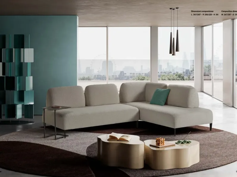 Divano Closer 287 x 220 Exc� a PREZZO OUTLET scontato del 22%