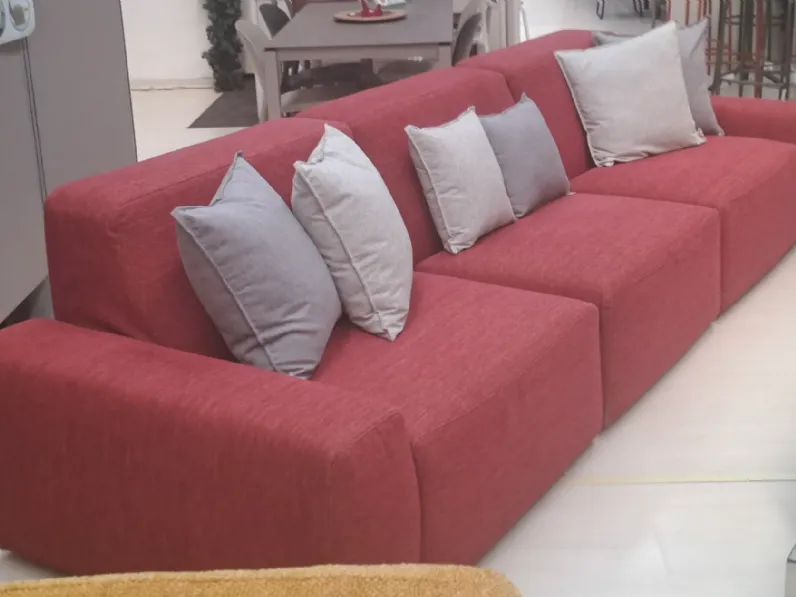 Divano Fausto in Tessuto sfoderabile  di Il benessere scontato 60%