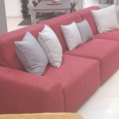 Divano Fausto in Tessuto sfoderabile  di Il benessere scontato 60%