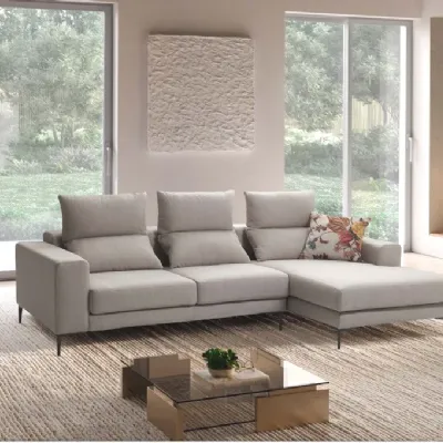 Divano Flora 278 x 165 tessuto in poliuretano  Exc� a prezzo Outlet