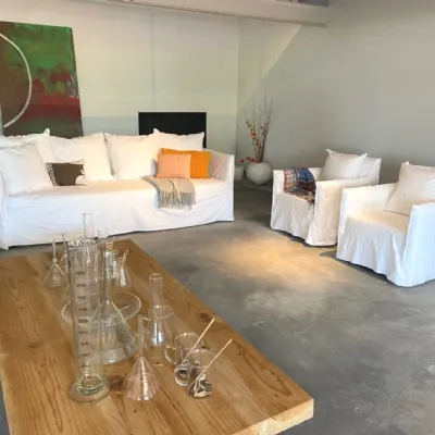 Divano Ghost divano e poltrone gervasoni   in Tessuto sfoderabile  di Gervasoni scontato 28%