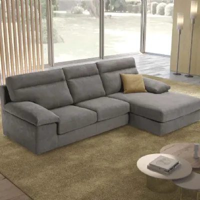 Divano Glamour  275 x 164 tessuto in poliuretano  Exc� in Offerta Outlet