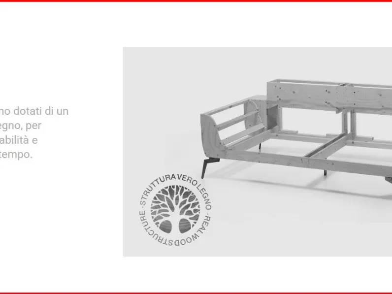 Divano Lineare Granada r. Rosini in Offerta Outlet a 1750€