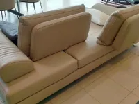 Divano in Pelle stile design modello Harmony scontato - 30%