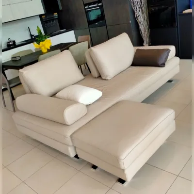 Divano in Pelle stile design modello Harmony scontato - 30%