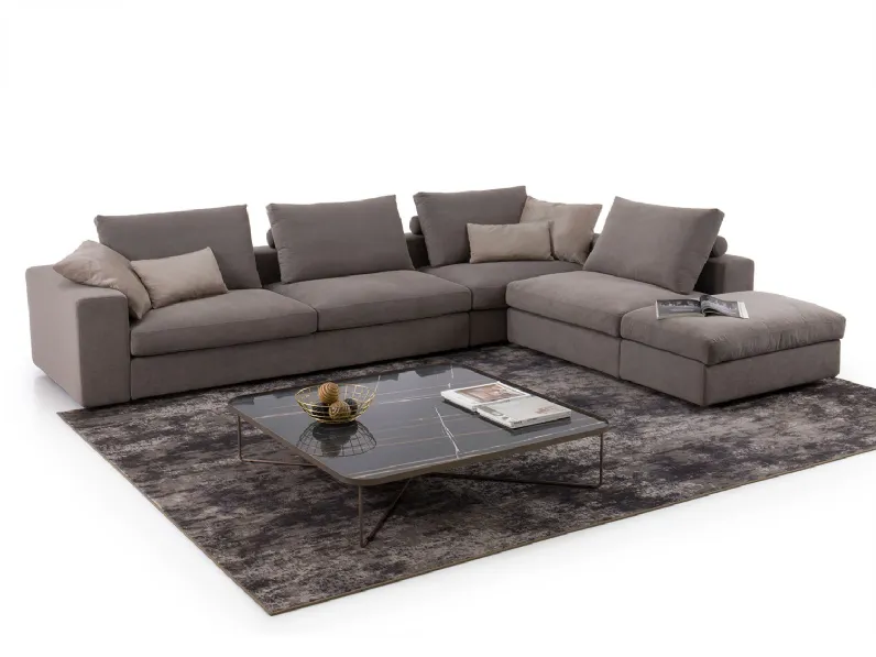 Divano Hyeres outlet in Tessuto sfoderabile  di Diotti.com scontato 42%