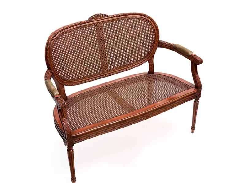 Divano classico pelle Divanetto  di Artigianale con sconto del - 65%