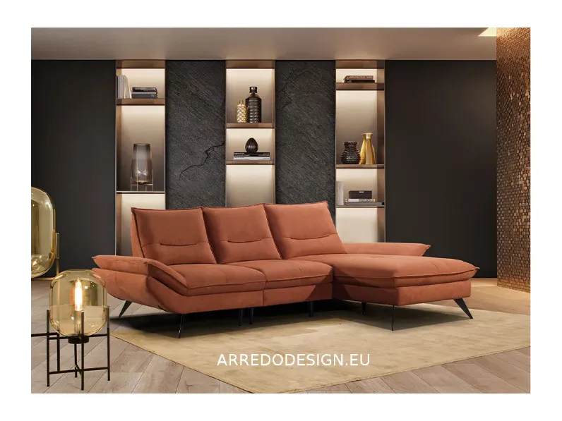 Divano Anais in Pelle non sfoderabile  di Collezione esclusiva scontato 50%