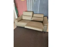 Divano in Pelle stile moderno modello Divano columbus triplo motore  scontato - 46%