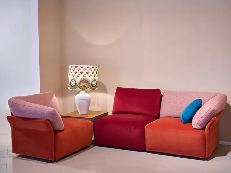 Divano in Tessuto stile design modello Ibis_2 art. 1156_2 scontato - 60%