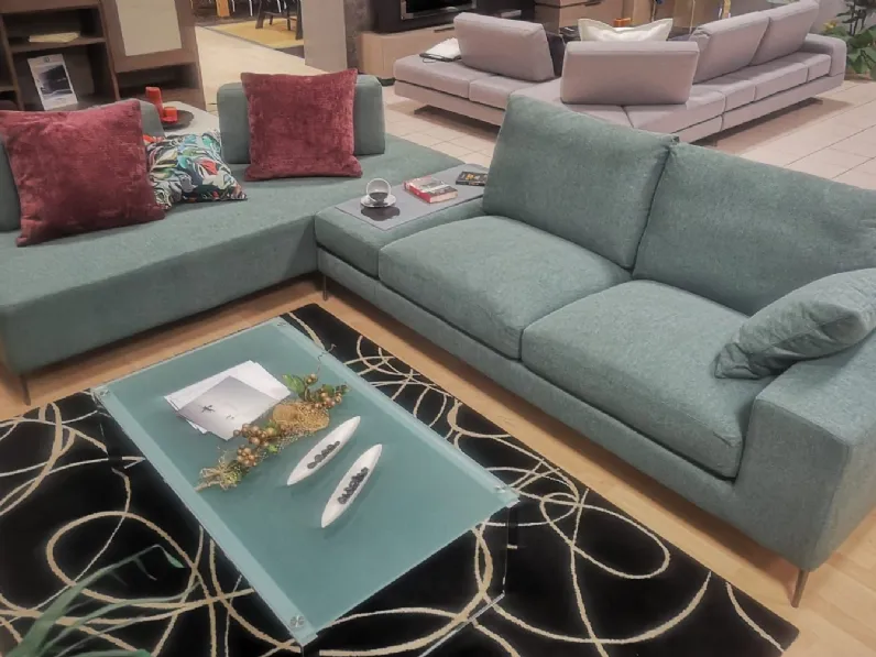 Divano moderno tessuto Silver bello di Biba salotti con sconto del - 40%