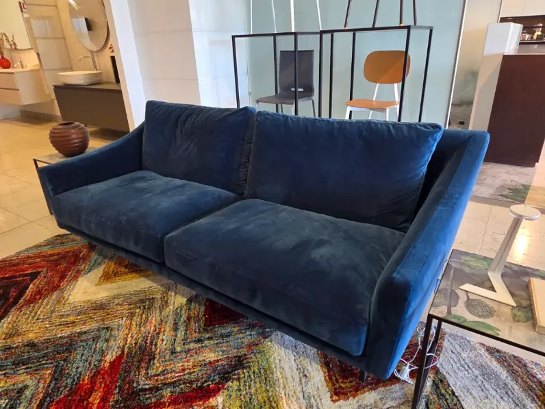 Divano in Tessuto stile design modello Divano skid da 220 velluto  scontato - 55%