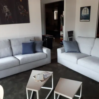 Divano in Tessuto stile moderno modello Coppia divani sfoderabili  scontato - 43%