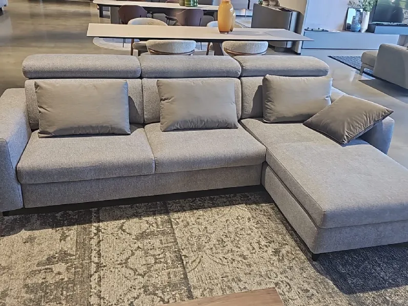 Divano in Tessuto stile moderno modello Divano trasformabile william scontato - 33%